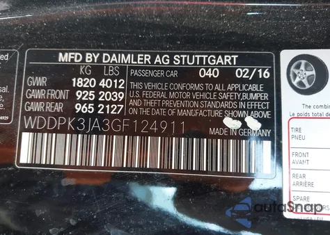 2016 Mercedes-Benz Slk 300 from USA, damaged, VIN WDDPK3JA3GF124911